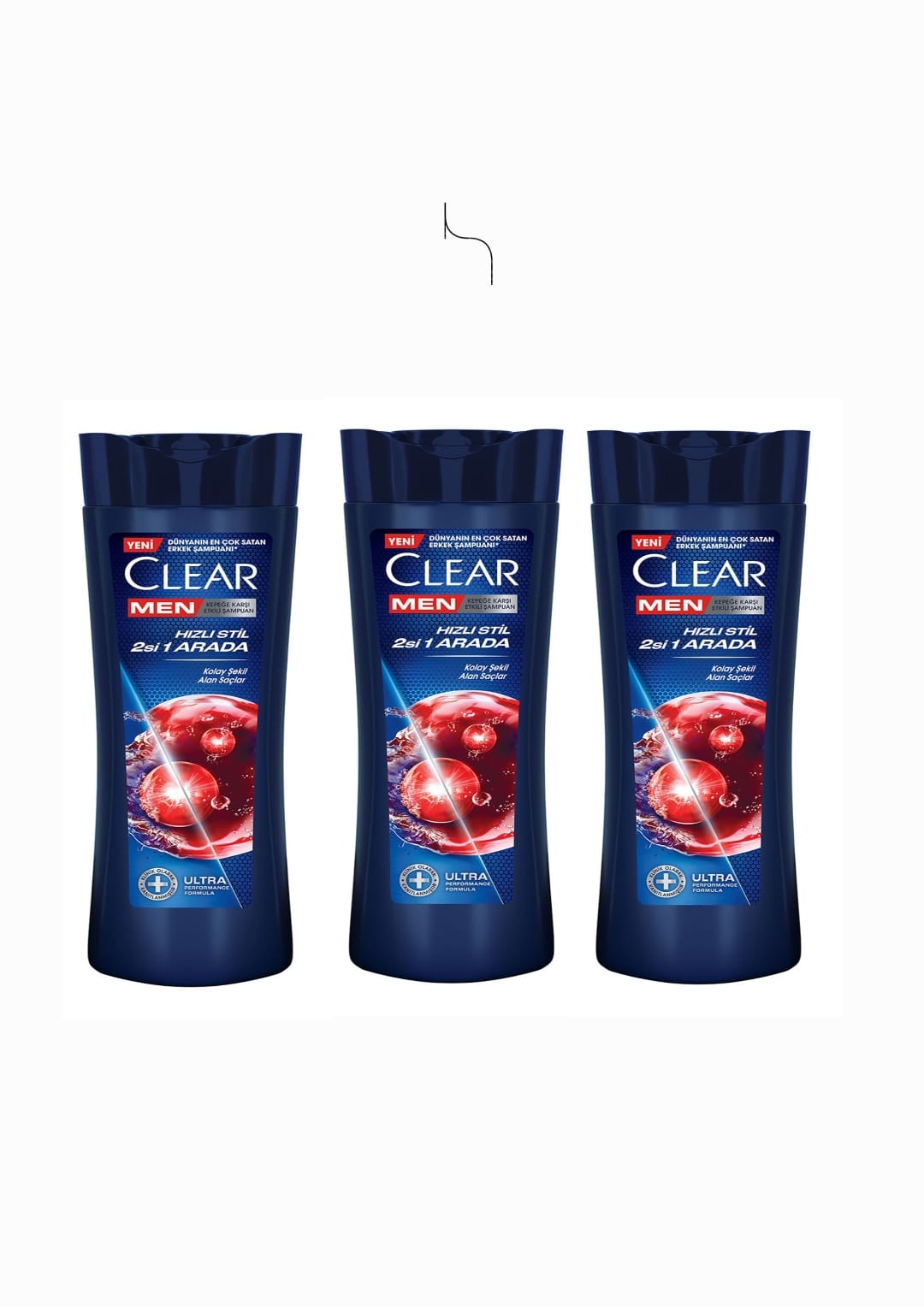 Clear Men Hızlı Stil Şampuan 350 ml x 3Adet